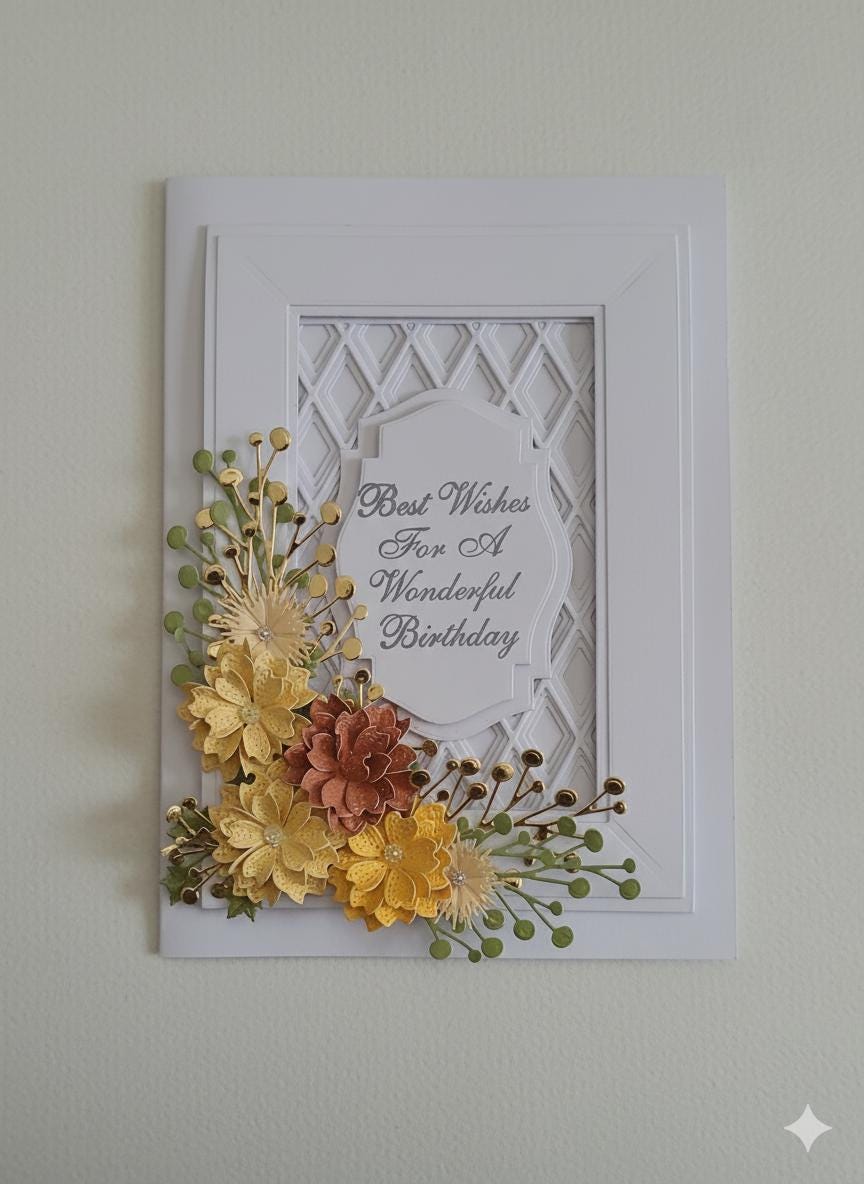 Handmade 3D Birthday Greeting Card