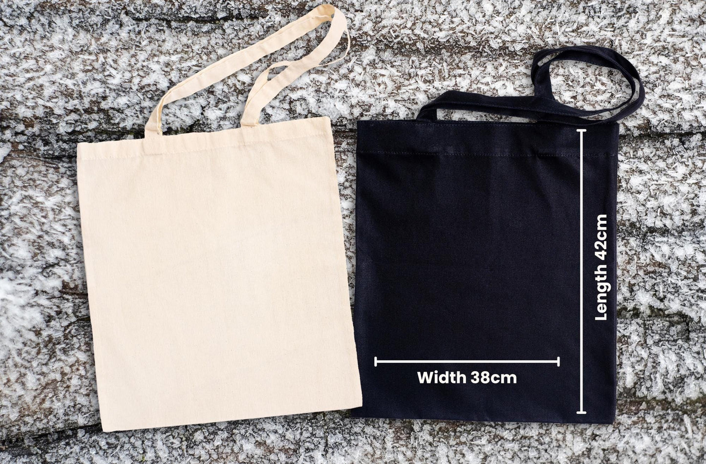 Canvas Christmas Shopping Tote Bag