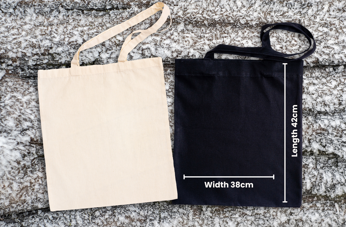 Canvas "Good Vibes Only" Shopping Tote Bag - Choice of Colour