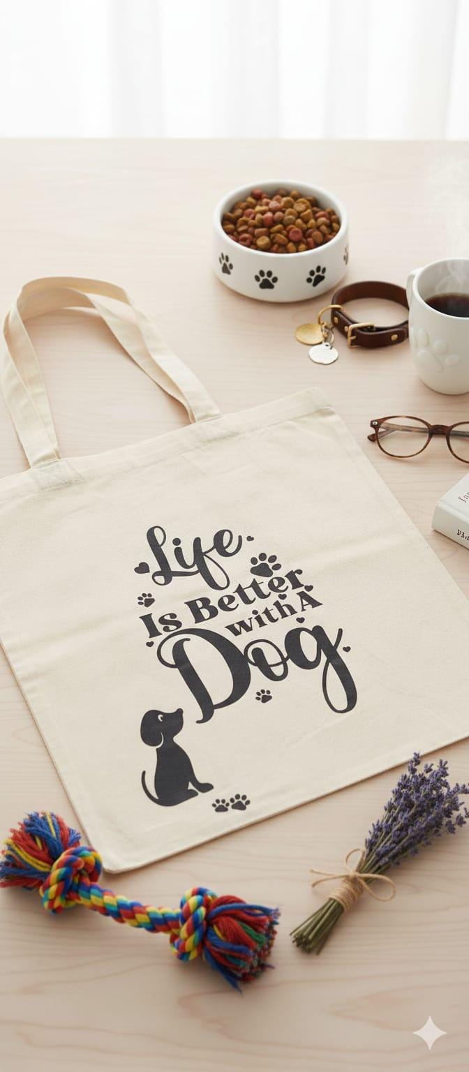 Dogs Canvas Tote Bag