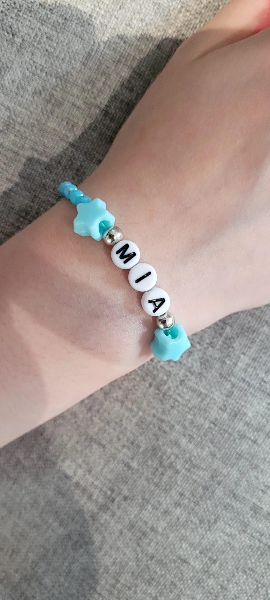 Personalised Stretch Elastic Bead Bracelet
