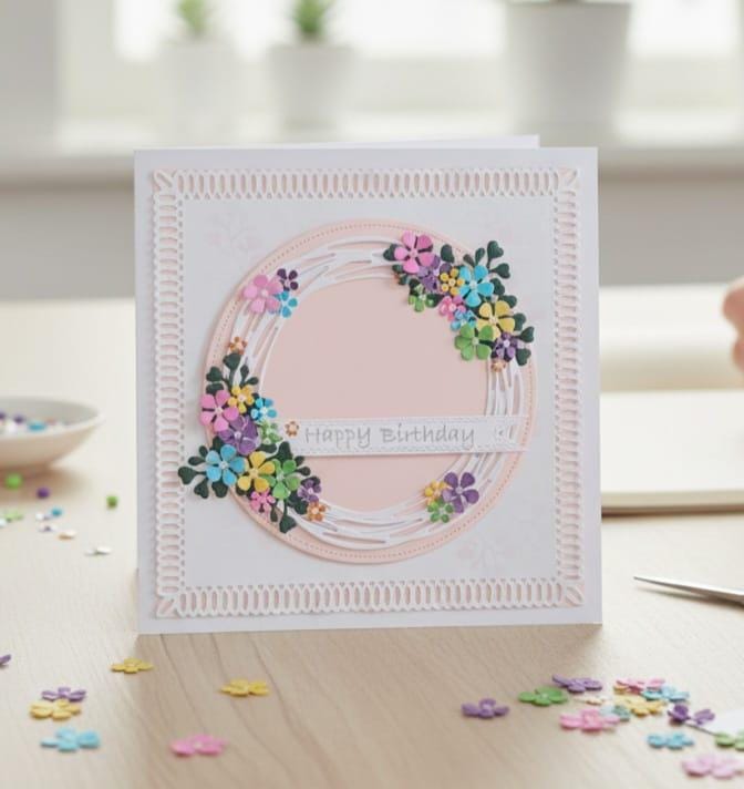 Handmade 3D Birthday Greetings Card