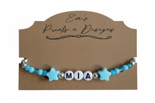 Personalised Stretch Elastic Bead Bracelet