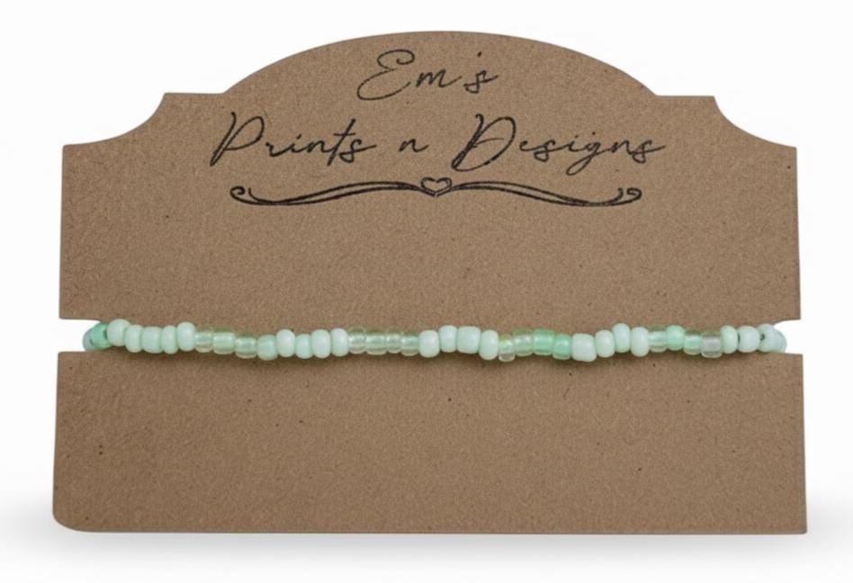 Handmade Stretch Elastic Seed Bead Bracelet