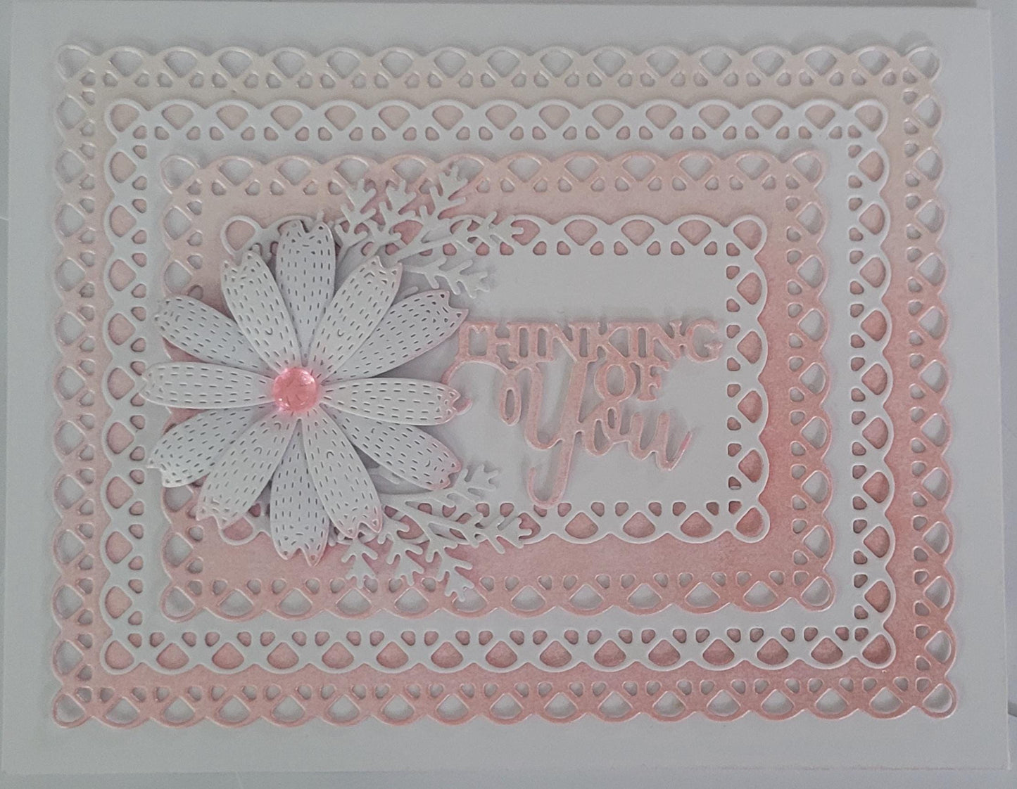 Handmade 3D "Thinking of You" Sympathy Card