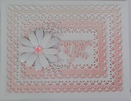 Handmade 3D "Thinking of You" Sympathy Card