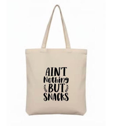 Canvas Snacks Tote Bag - Choose your Colour
