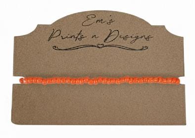 Handmade Stretch Elastic Seed Bead Bracelet - Choose Colour