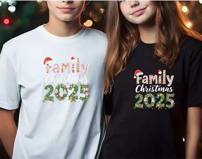 Family Christmas Teens T-Shirt, Various Sizes