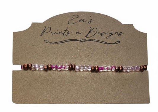 Handmade Stretch Elastic Seed Bead Bracelet