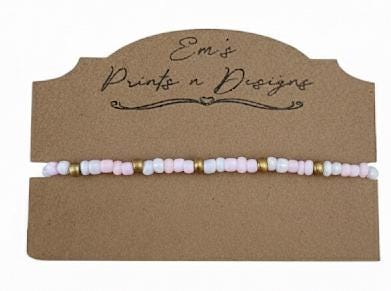 Handmade Stretch Elastic Seed Bead Bracelet