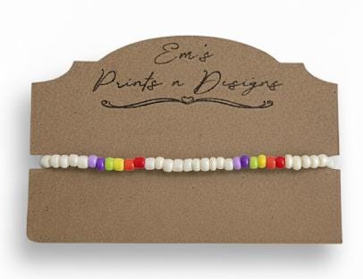 Handmade Stretch Elastic Seed Bead Bracelet