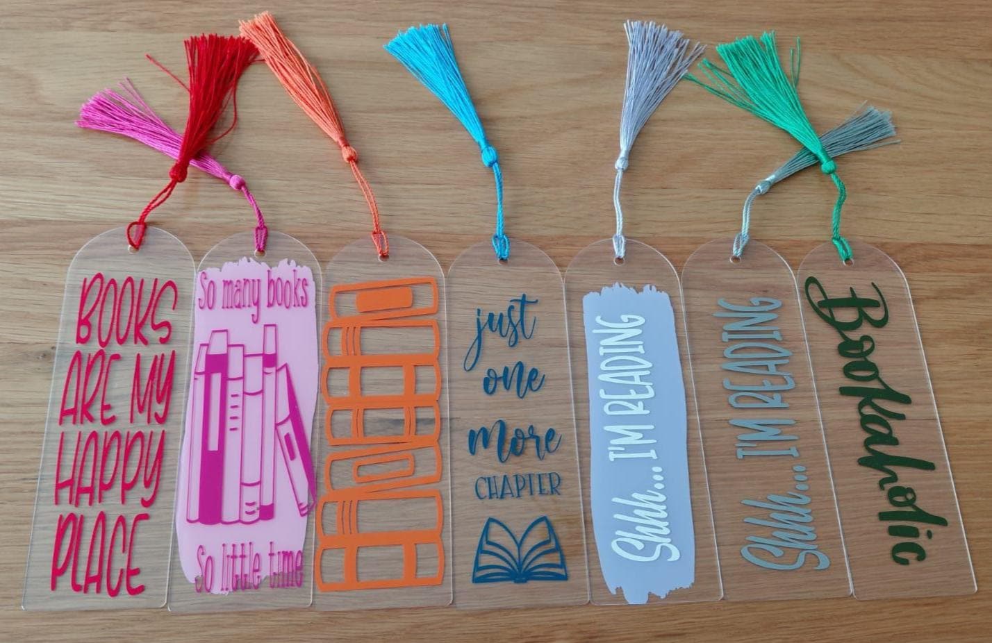 Acrylic Bookmark with Vinyl Design