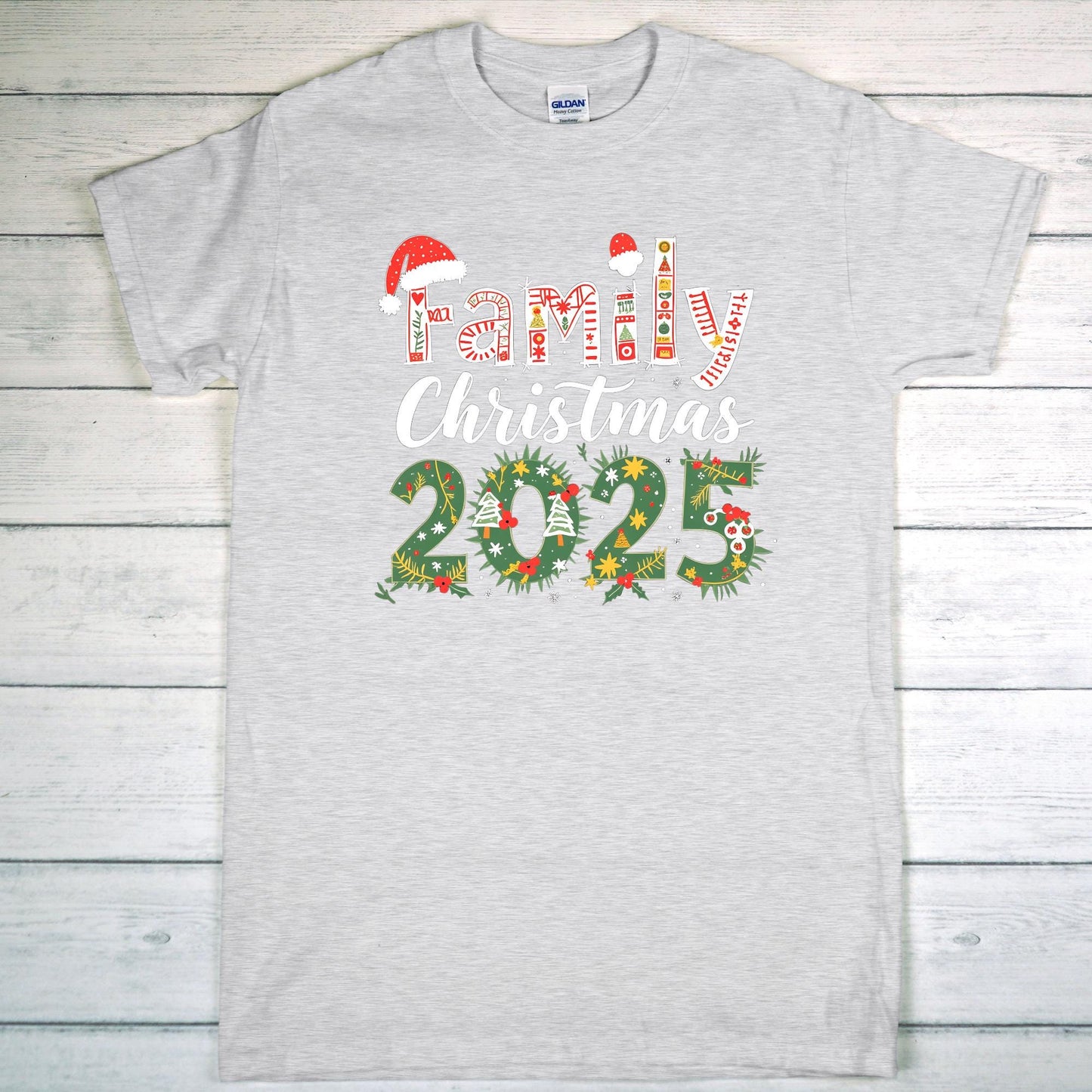 Family Christmas Teens T-Shirt, Various Sizes