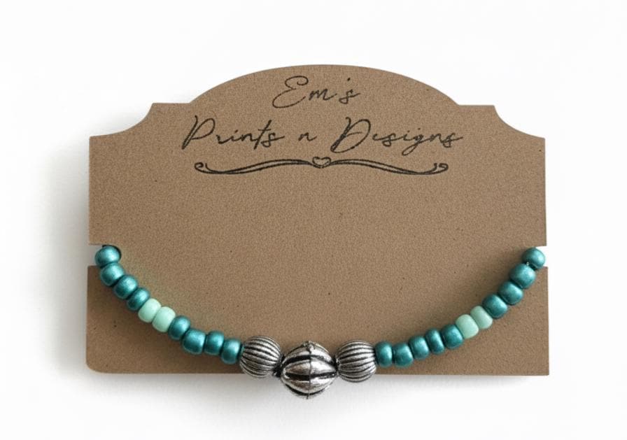 Handmade Elastic Seed Bead Bracelet