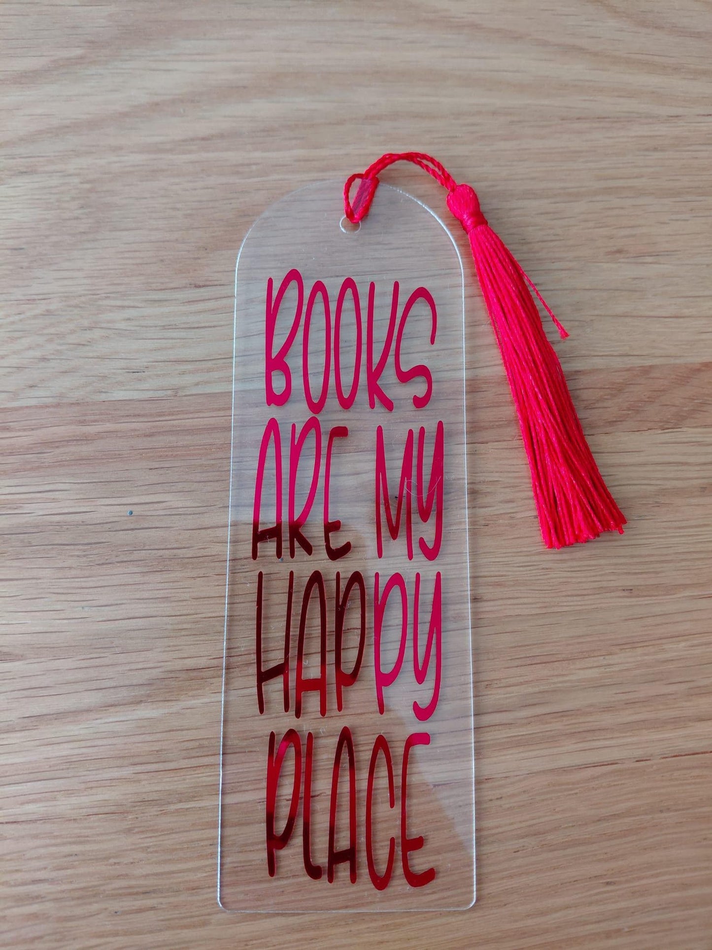 Acrylic Bookmark with Vinyl Design