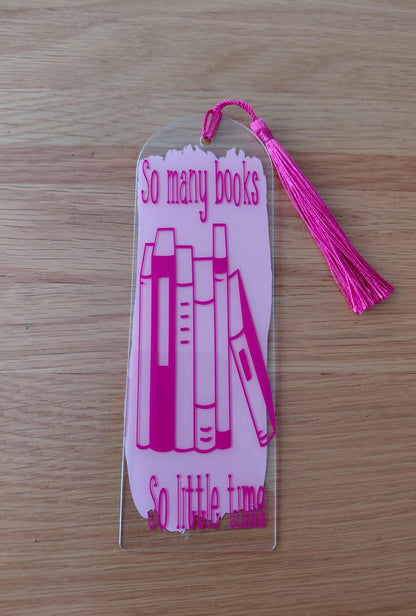 Acrylic Bookmark with Vinyl Design