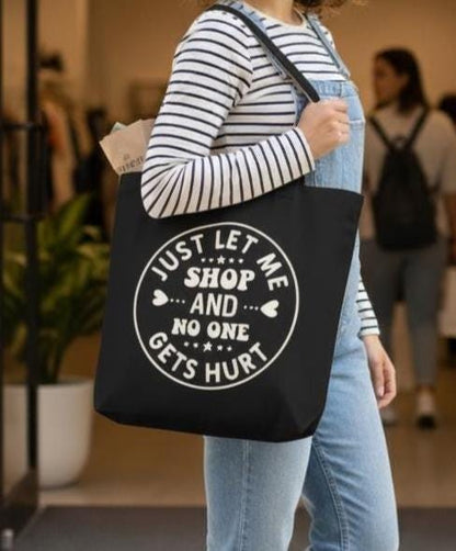 Canvas Shopping Lover Tote Bag - Choose your colour